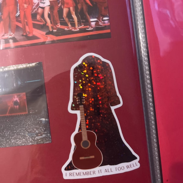 Remember Red Sticker Red Glitter Coat Sticker, I Remember It All Too Well Tour Sticker - Etsy