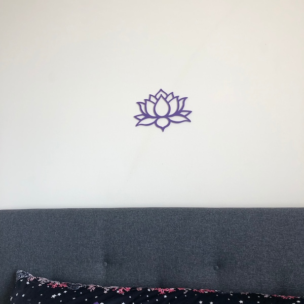 3D Printed Lotus Flower Wall Art | Modern Nature Decor - Etsy