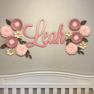 Custom wood name sign for nursery girl, boy, over crib sign, baby name sign, family name sign, custom name sign, wooden sign,instant preview photo