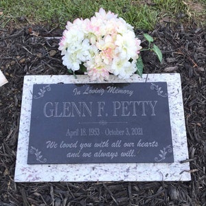 Memorial Stone for Mom Dad Personalized in Loving Memory - Etsy