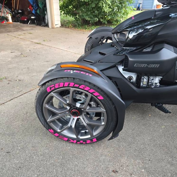 Motorcycle Tire Lettering RACING Tyre Lettering Permanent Stickers ...