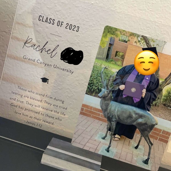 Personalized Graduation Wooden Plaque - Graduation 2025 Gift Idea main image 1