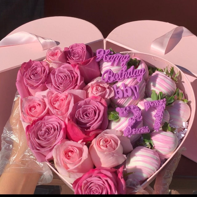Caja con forma de corazón de flores/regalos de primera calidad, caja de 2  niveles, para arreglos florales de estilo lujoso, se envía desde EE. UU. -   México
