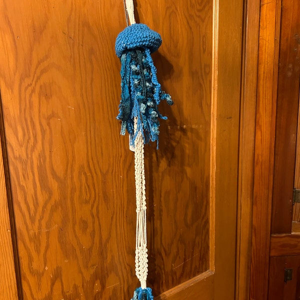 Macrame Jellyfish Planter DIY Pattern — Hanging Plant Holder Tutorial ...
