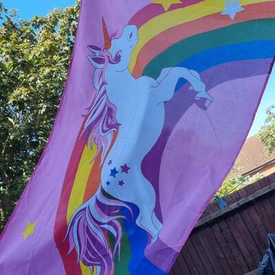 Polysexual Pride Flag Large Premium Quality Poly Flag 5ft X - Etsy UK