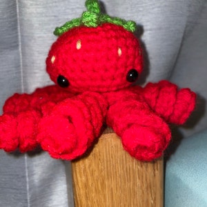 strawberry octopus plush
