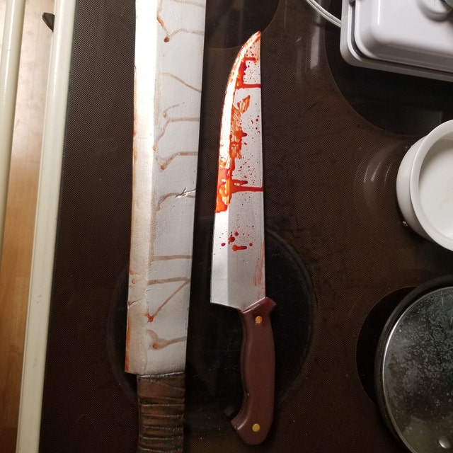 Faux couteau de boucher PU mousse film Prop Myers Style cuisine