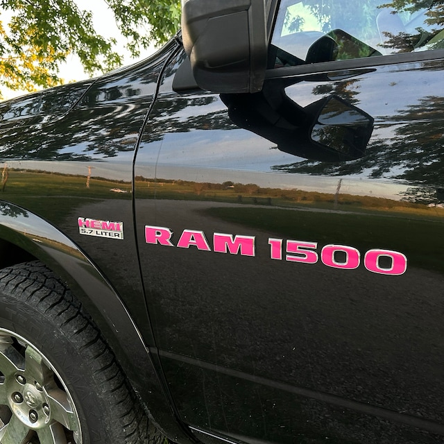 Adesivi Per Dodge Ram 1500 Hemi Rebel Truck Porta Posteriore Laterale Grafica Strisce Styling Decalcomania Copertura In Vinile Auto Accessori FAI DA TE - Foto 7