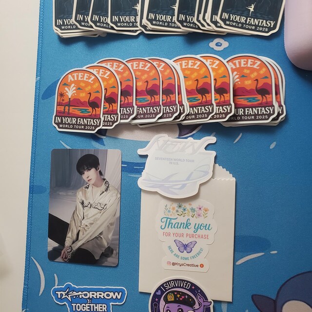 Ateez “into Your Fantasy” World Tour Stickers - Fantasy