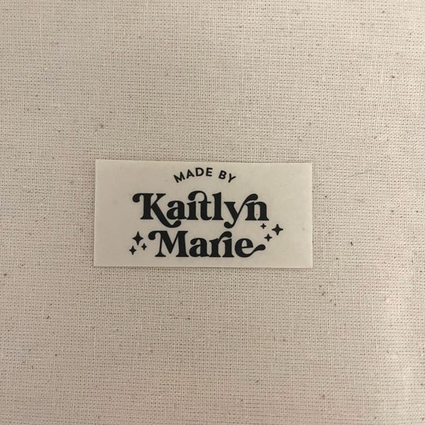 Personalized Crochet Labels for Handmade Items and Gifts on Organic