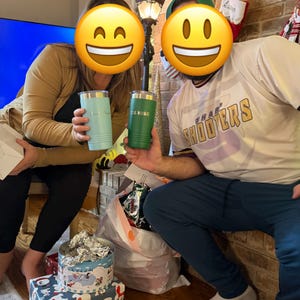 Sarah added a photo of their purchase