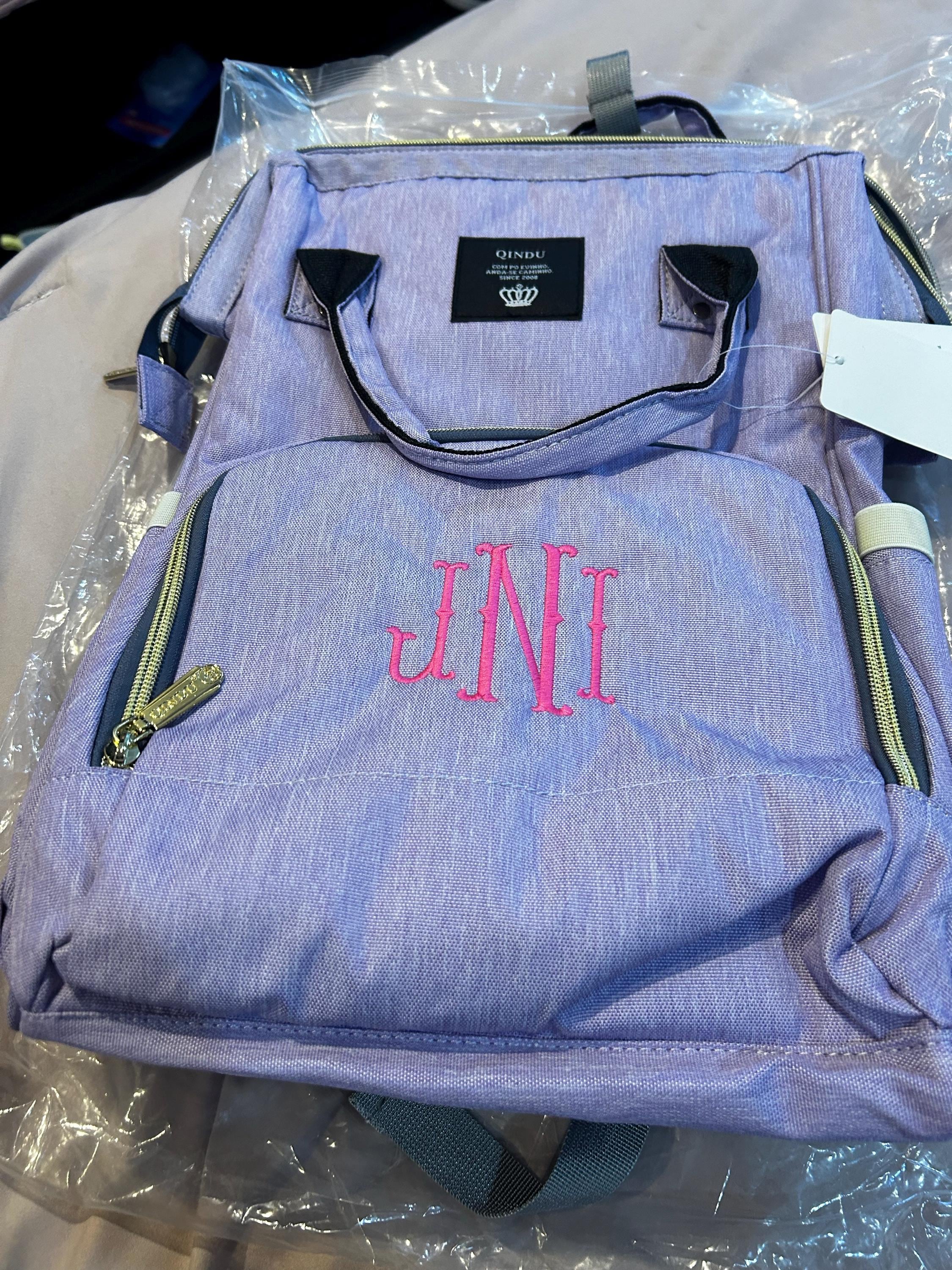 Monogrammed Diaper Bag Backpack | Multi Functional Diaper Bag Backpack | Personalized Diaper Bag | Custom Name Diaper Bag | Baby Shower Gift