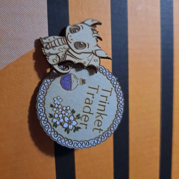 Trinket Trader Badge Pin - Etsy