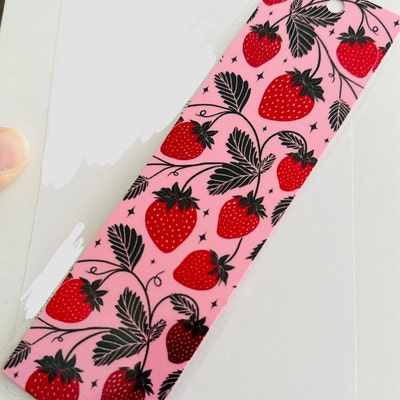 Strawberry Bookmark Etsy
