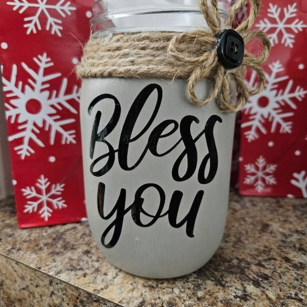 Bless You Decal - Tissue Holder Vinyl Decal Sticker - DECAL ONLY ...
