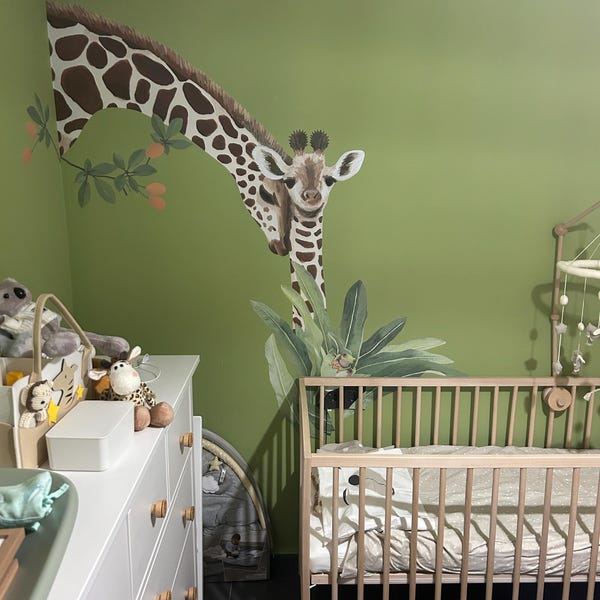 Safari Animals Fabric Wall Stickers: Life-size Jungle Nursery Decals - Etsy