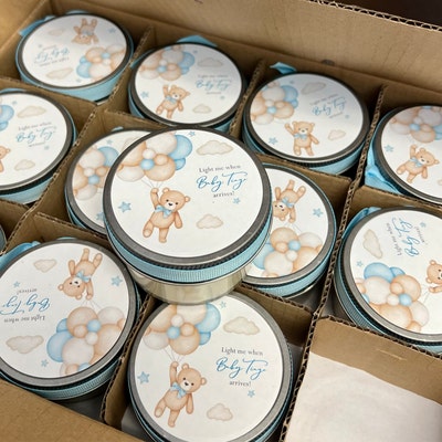 12 4 Oz Soy Candle Bridal Shower Favors eucalyptus - Etsy