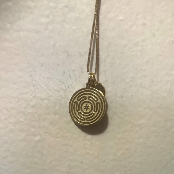 14K Gold Pirate Coin Rope Chain Necklace, Cursed Aztec Charm, Caribbean ...
