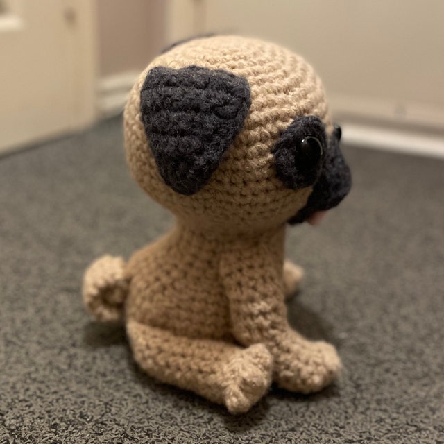 パグ犬の編みぐるみ編み図 - Etsy 日本