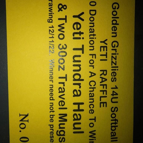 Custom Printed Raffle Tickets - Numbered & Perforated, Cardstock Paper, Multi Colors