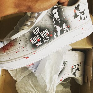 Rip King Von Custom Shoes | Etsy