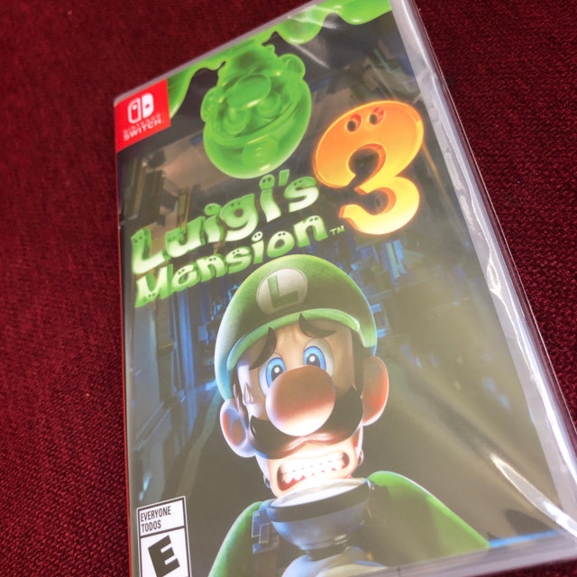 Luigi's Mansion 3 Cover Art & Replacement Case for Nintendo Switch