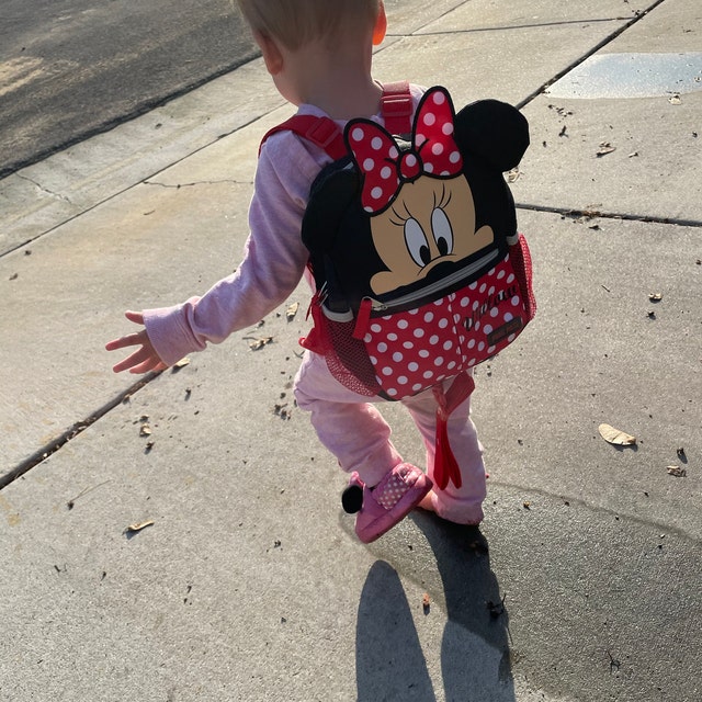 Personalized Minnie Mouse 10 Inch Mini Backpack With Harness Etsy