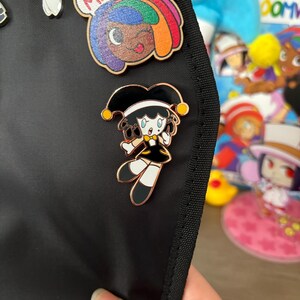 Buy Mime Circus Clown Jester Pink Purple Enamel Girls Pin Cute
