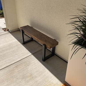 Panca Rustica COSIEST In MgO 122 Cm - Finto Legno Per Giardino E Ingresso (Rovere Chiaro)