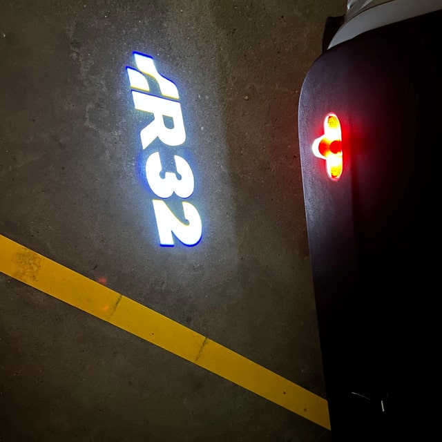 2X LED Door Light Projectors Logo for VW Golf MK4 GTI R32 R Line 1997-2005  nanoglass Version Never Fade Projection 