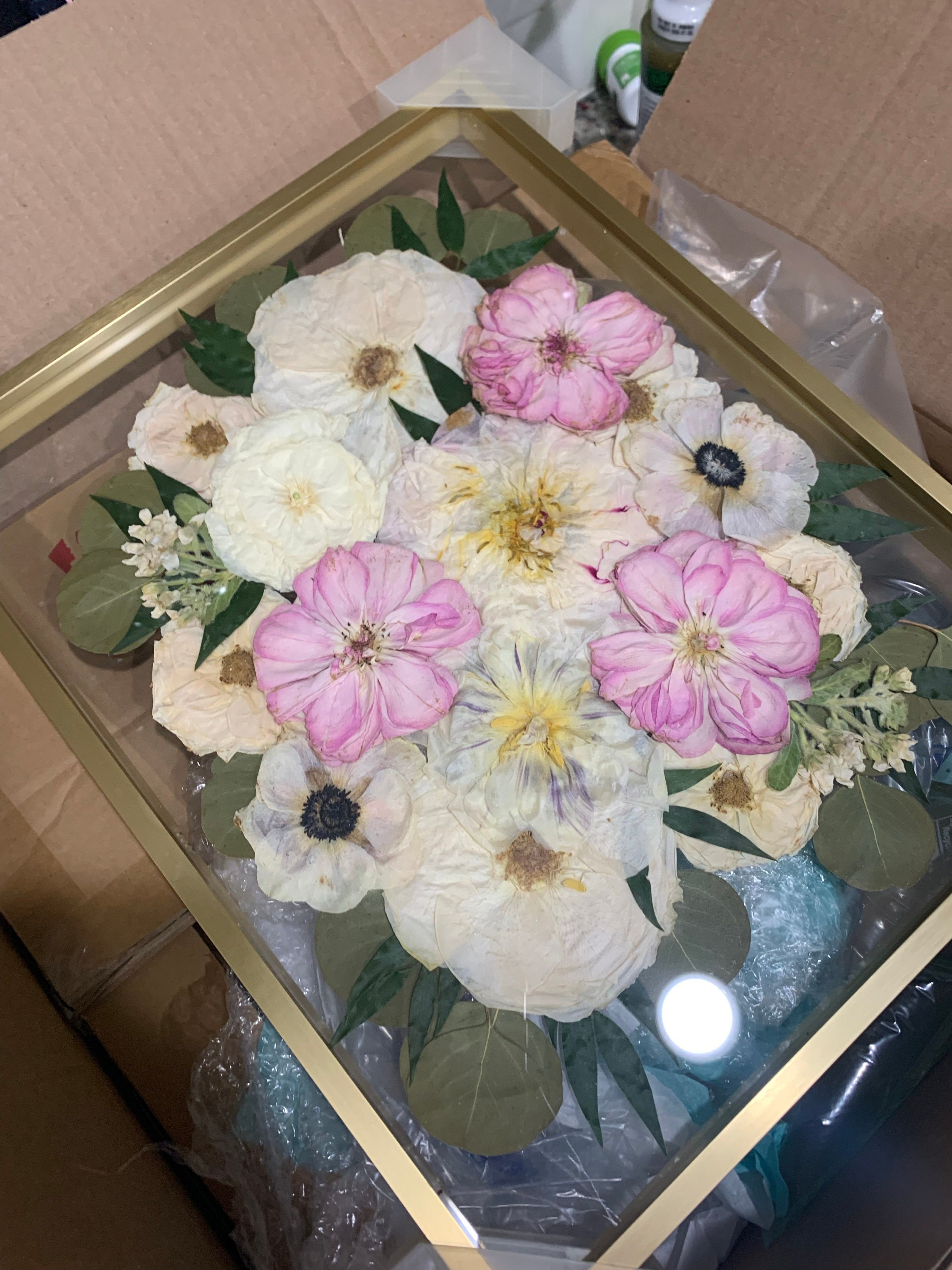 Preserved flowers from Etsy buyer's etsy review