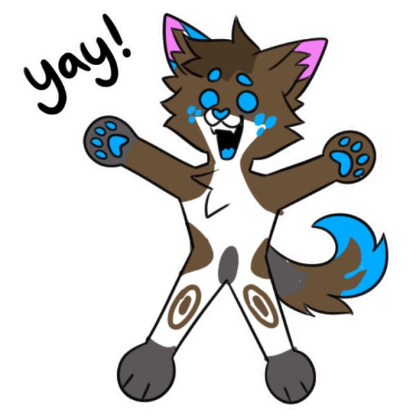 Digital Feline Cat Furry Emote/sticker Bases pack 1 - Etsy