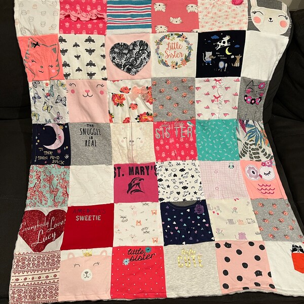 Custom Baby-toddler Clothes Blanket - Etsy