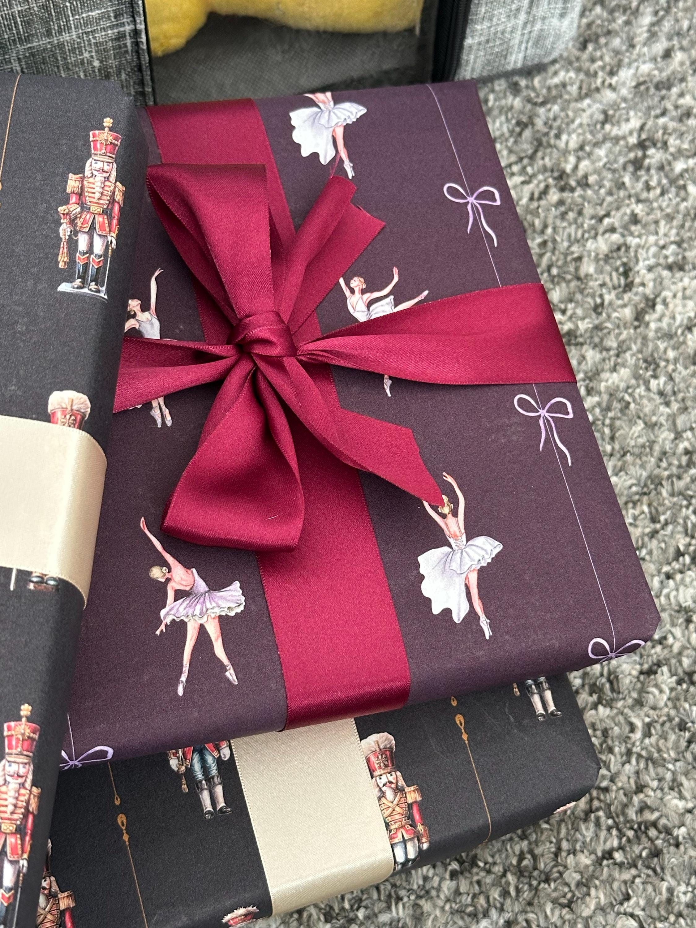 Ballerina Wrapping Paper Girl Gift Wrap Nutcracker Gift Wrap Elegant Christmas Gift Wrap Ballet Wrapping Paper Christmas Gift Wrap Girl