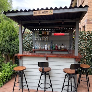 Gartenbar Outdoor-Bar aus behandeltem Holz Tiki-Bar-DIY-Kit 