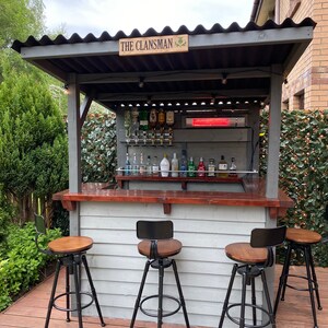 Gartenbar Outdoor-Bar aus behandeltem Holz Tiki-Bar-DIY-Kit 