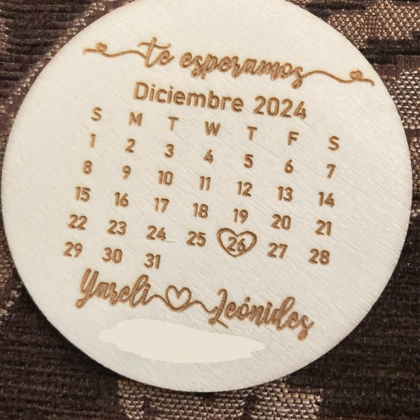 Personalized Save The Date Calendar Magnet Card Envelope Laser Personalized save the date calendar magnet card envelope laser