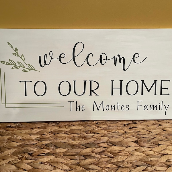 Welcome to Our Home SVG | Family Name SVG | Custom Family Digital File ...