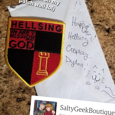 Hellsing Shield Cosplay Patches, Qty 2 - Etsy