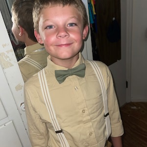 Taupe Brown Bow Tie , Kids Boys Baby Toddler Ring Bearer Cake Smash ...