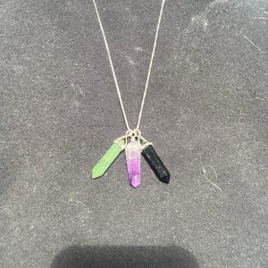 Pendentif En Jade Néphrite Vert – Collier En Pierre Naturelle – Griffe/corne – 85cm