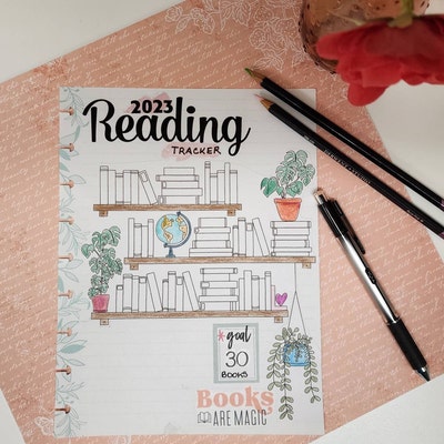 Book Tracker Printable, Bookshelf Reading Log, Books I've Read, Yearly ...