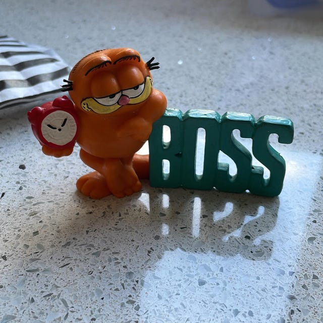 ヴィンテージ ガーフィールド フィギュア、自分だけのガーフィールド