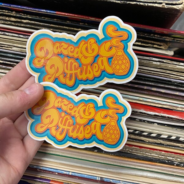 Dazed and Diffused Sticker Tumblr Stickers essential Oil Label Diffuser ...