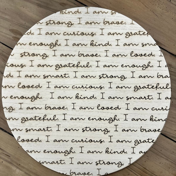Engraved Affirmations SVG DXF PDF Files | Laser Svg File | Pattern for ...