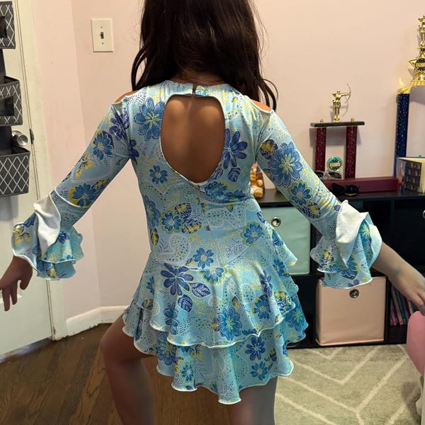 Flamenco Dress With Red Circular Ruffles Skirt, Girls' Sizes - Etsy