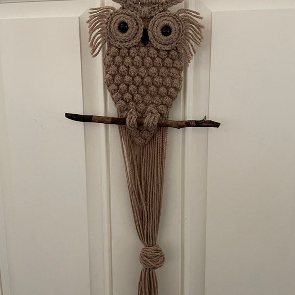 Owl Crochet Pattern - PDF File - Wall Hanging - Etsy