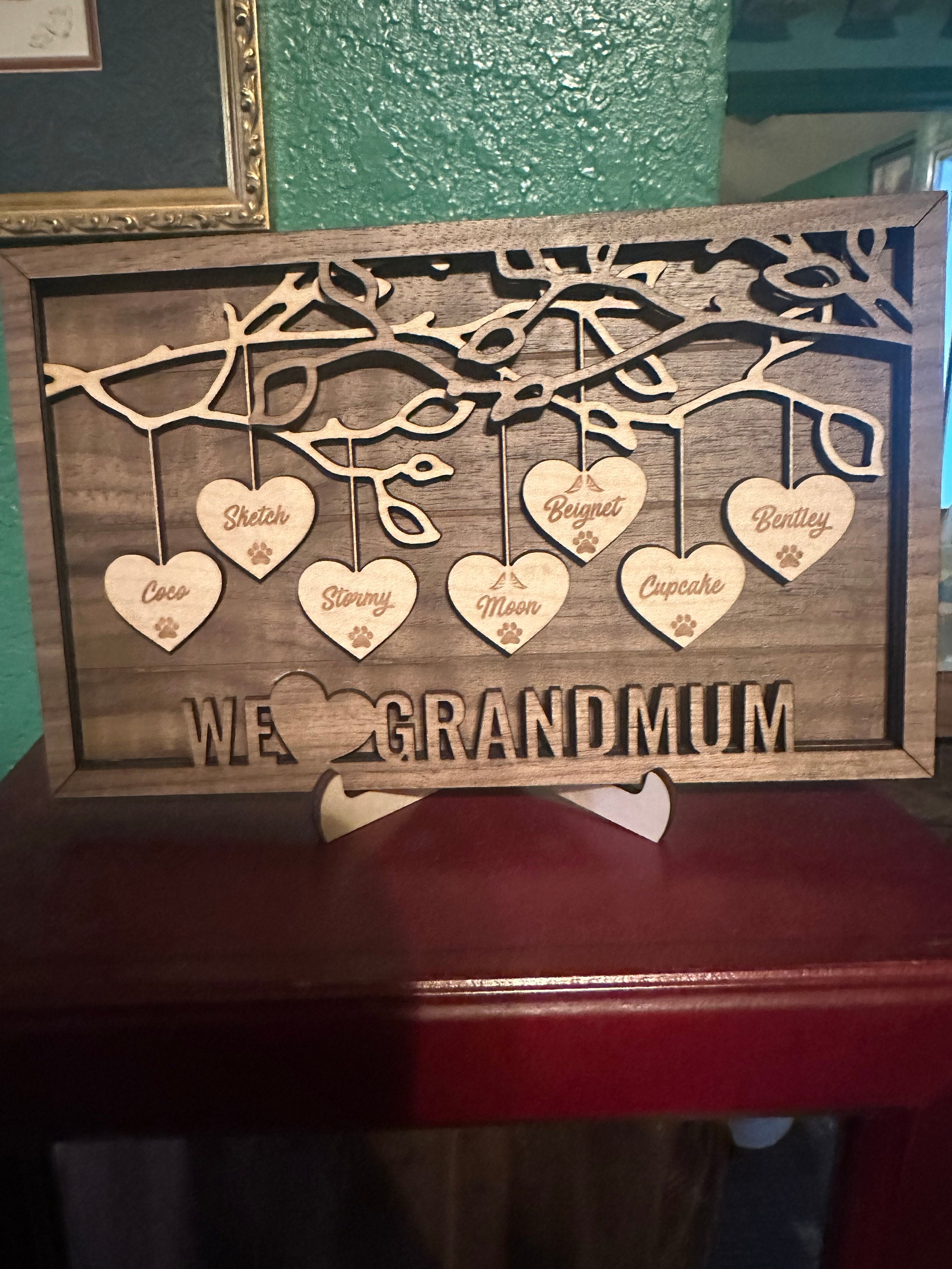 Custom Mother&#39;s Day Gift Personalized Gift from Kids Mother&#39;s Day Present from Children Mothers Day Gift for Grandma Grandchildren Names