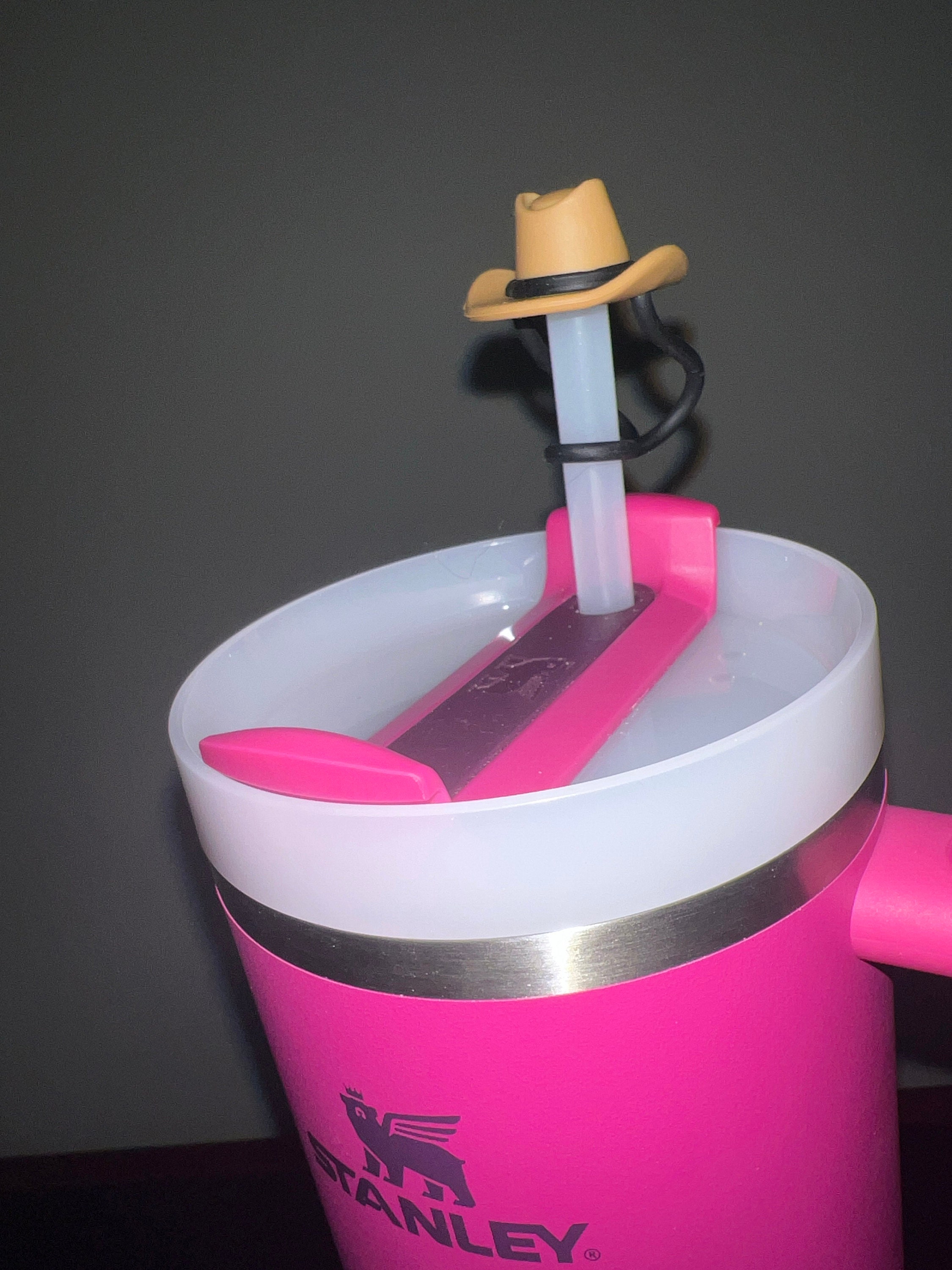 Cowboy Hat Straw Topper Western Cup Accessories Straw Topper Cowgirl Straw Cover 40 oz Cup Straw Cover for Tumbler Accessories Straw Cap