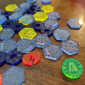 Netrunner Token Set (78 Tokens) - Laser Cut - Etsy